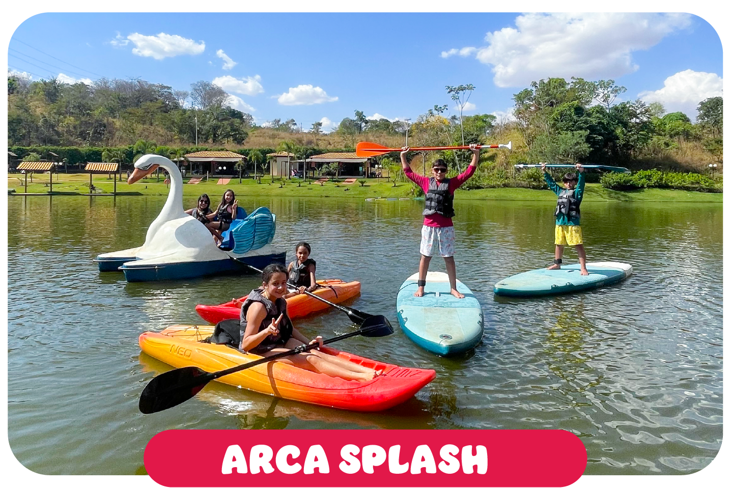 Arca Splash: aventura e esportes náuticos